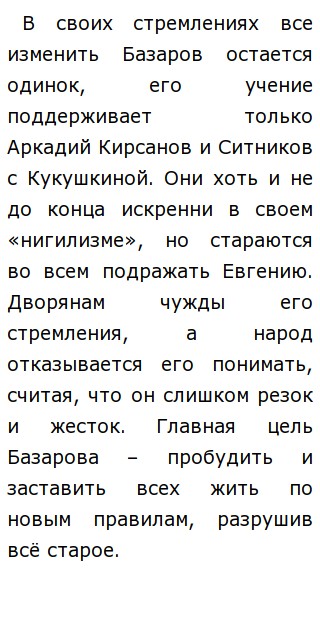 Сочинение: Моё отношение к Базарову по роману И.С. Тургенева Отцы и дети